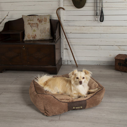 Chester Box Dog Bed (in Chocolate Brown, Dark Grey or Graphite Grey) by Scruffs