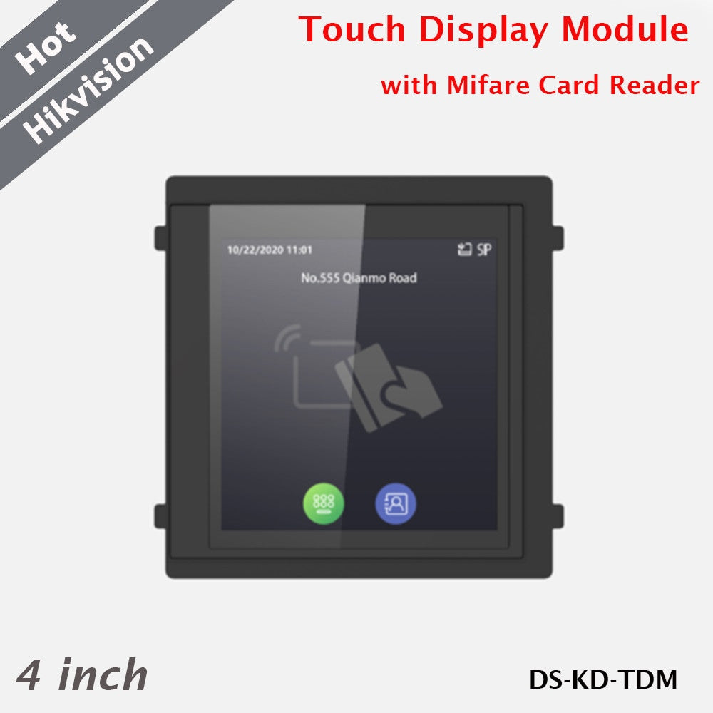 Hikvision 4 inch Modular Door Station Touch Display Mifare Card Reader