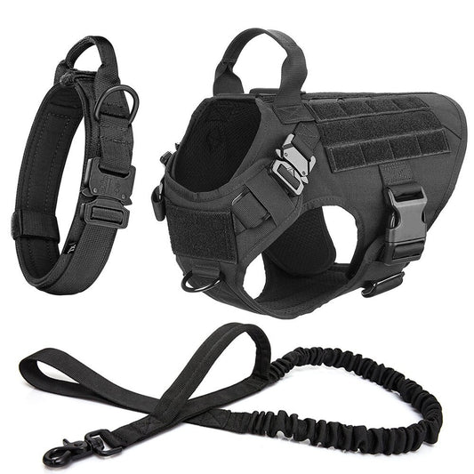 Dog Collar Military Dog Harness And Leash Set