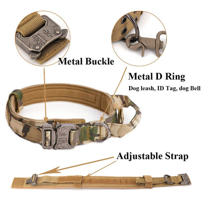 Dog Collar Military Dog Harness And Leash Set