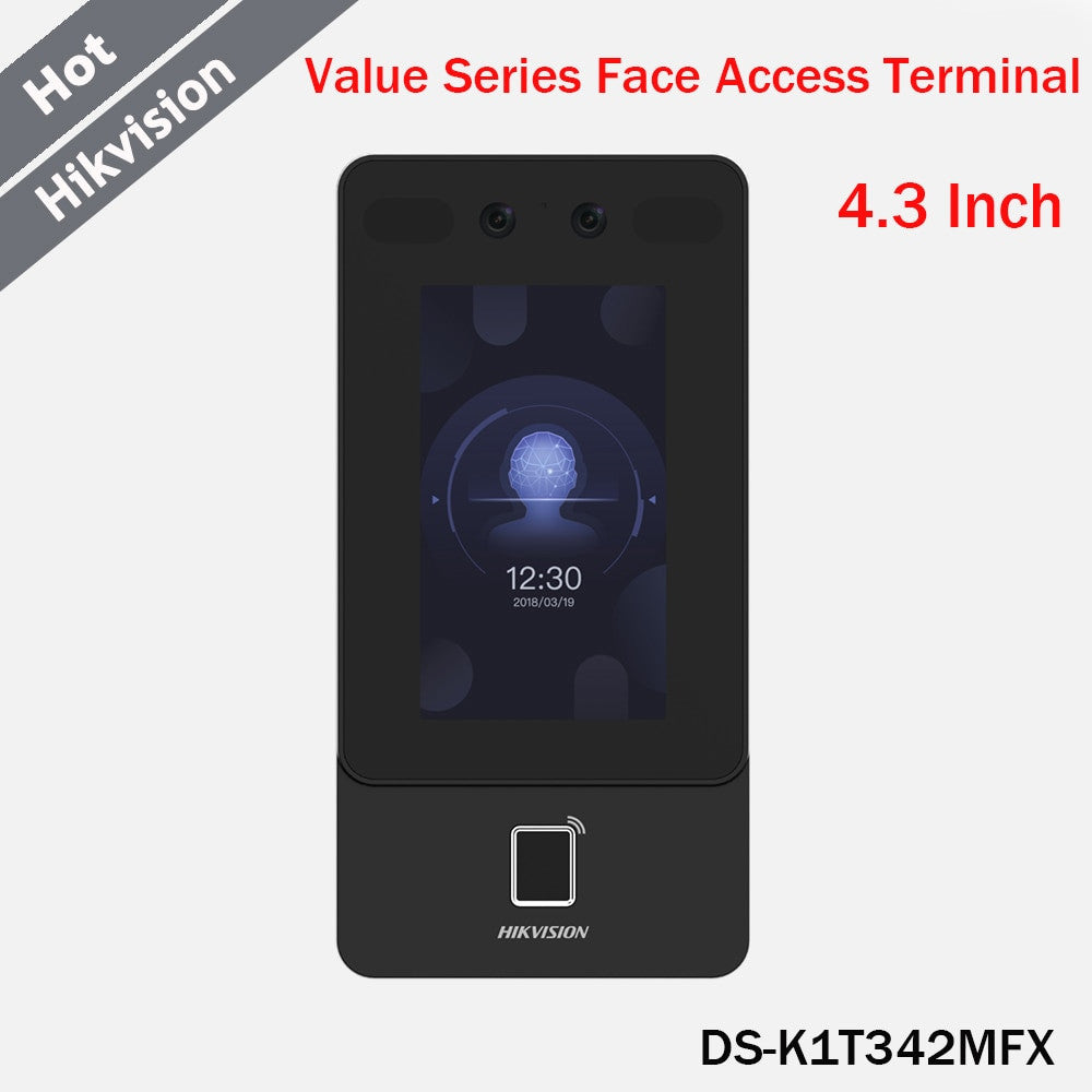 Hikvision 4.3" Touch Screen Face Access Terminal Angle Lens Face Recognition