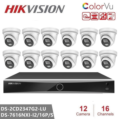 Hikvision CCTV Camera System DS-2CD2347G2-LU 4MP Security Camera NVR Kit