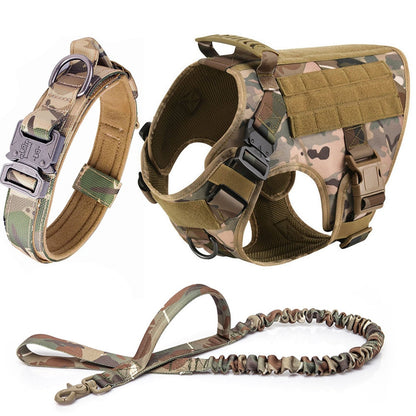 Dog Collar Military Dog Harness And Leash Set